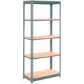 Global Equipment Heavy Duty Shelving 36"W x 24"D x 96"H With 5 Shelves - Wood Deck - Gray 717381